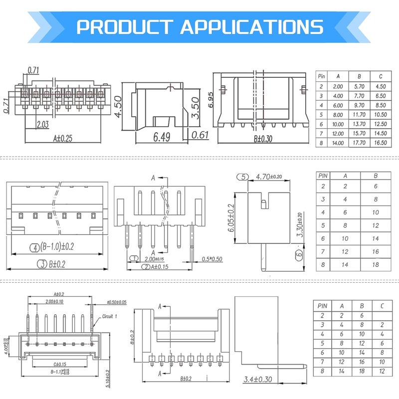 JTAREA 29Values 600PCS JST PH 2.0 MM Connector Kit 2.0MM 2 3 4 5 6 7 8 Pin Female Male Housing Jst-ph Female Pin Connectors - Image 3